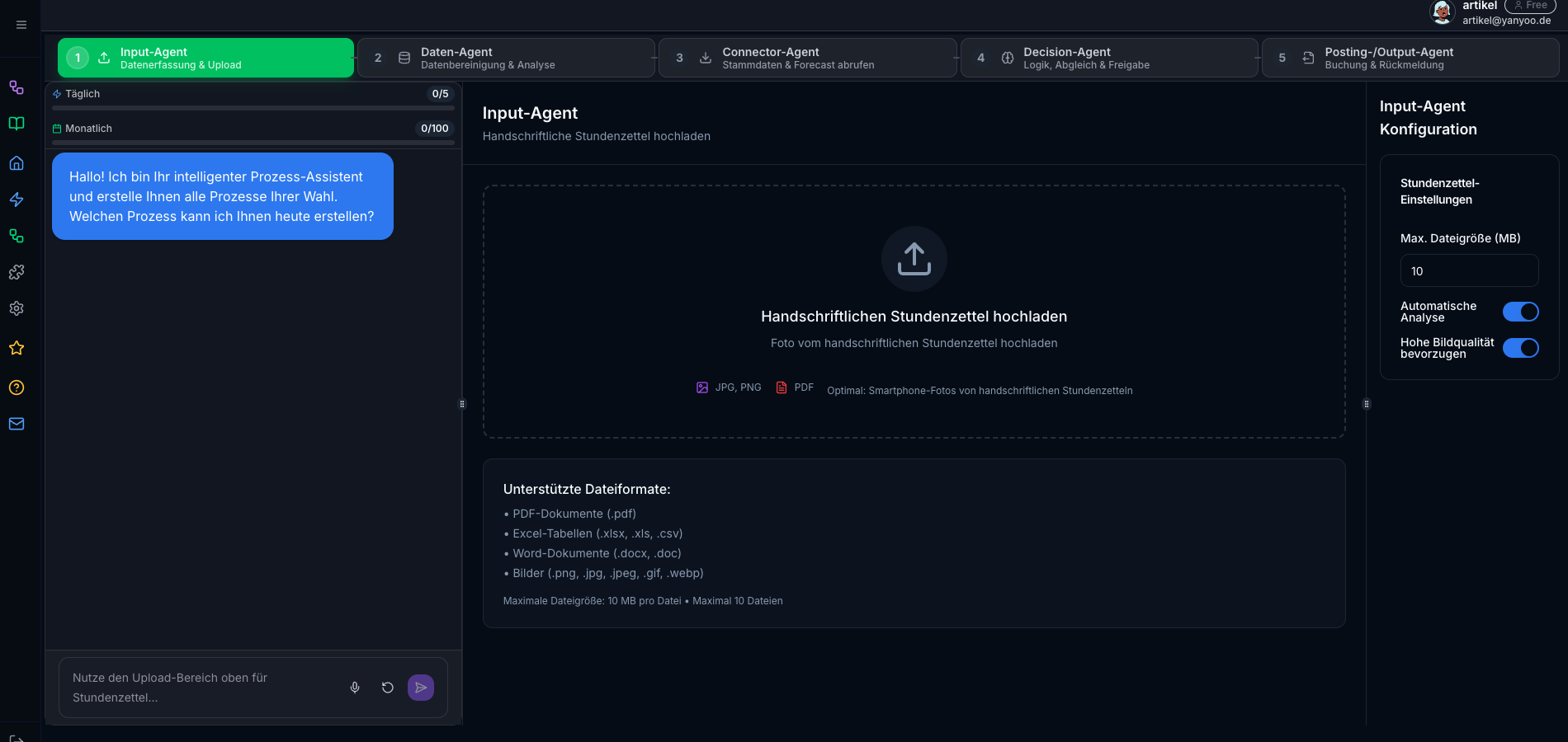 Input-Agent Interface